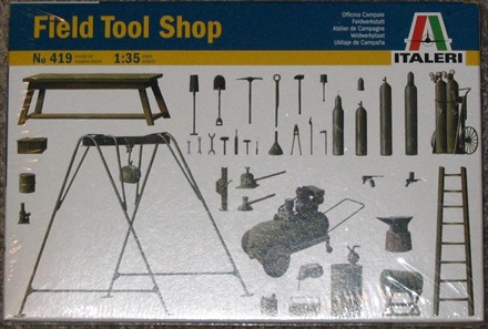 Maquette Italeri Atelier De Campagne Field Tool Shop 1/35 - N°419 - Neuf Collector Des Années 80